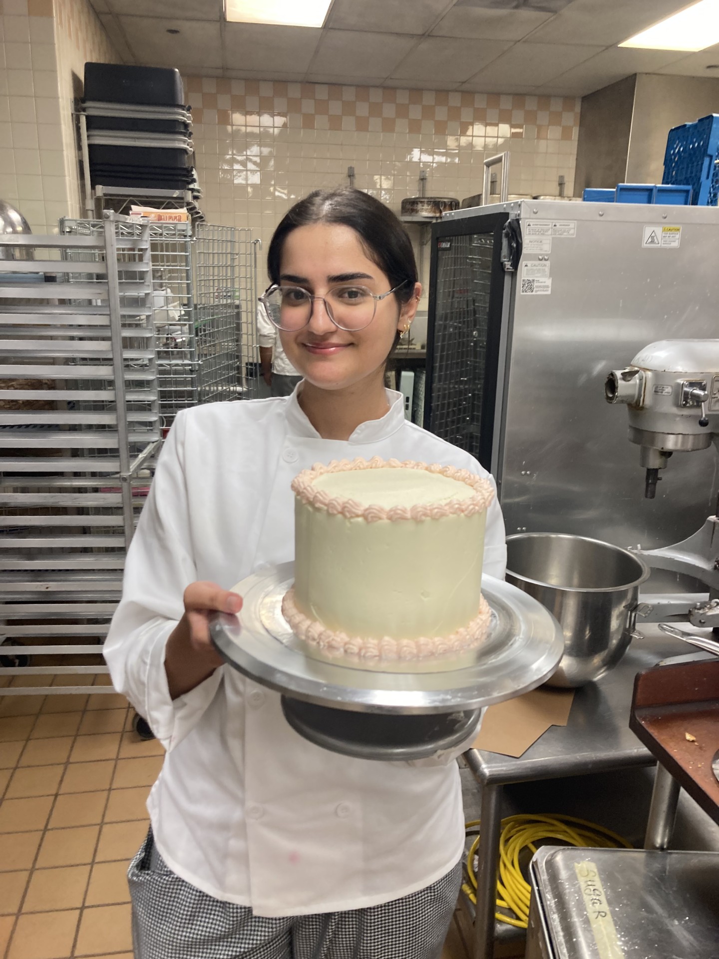 Student with Cake