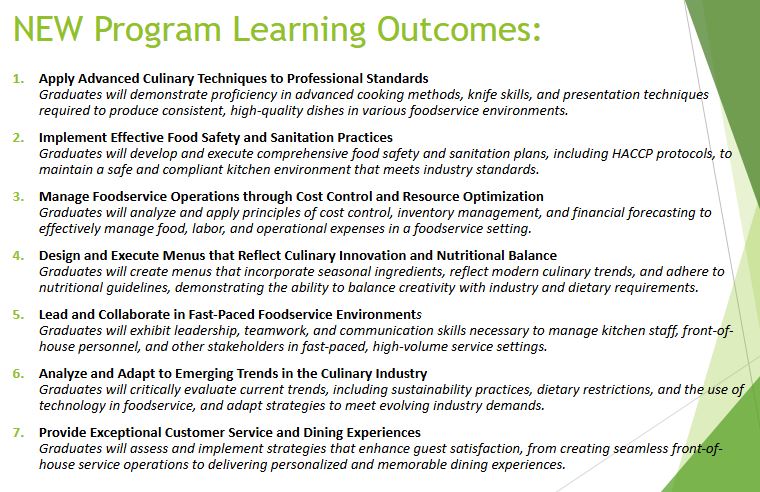 program learning outcomes